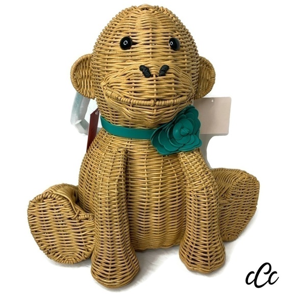 Kate Spade Monkey 🐒 Wicker Novelty Rare Bag - Picture 6 of 14